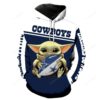NFL Dallas Cowboys Baby Yoda Men and Women 3D Hoodie and Zip Up Hoodie Dallas Cowboys Baby Yoda 3D Shirt Dallas Cowboys Baby Yoda All Over Printed Hoodie - 6d2d645979f8
