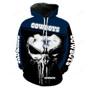 NFL Dallas Cowboys Punisher Skull Men and Women 3D Hoodie Shirt NFL Dallas Cowboys Punisher Skull 3D Shirt Dallas Cowboys 3D All Over Printed Shirt - d7a0c331ade7