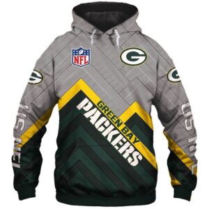 NFL Green Bay Packers All Over Printed 3D Hoodie Sweatshirt - 760d9845df95