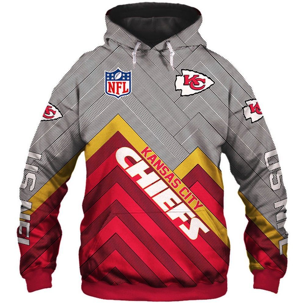 NFL Kansas City Chiefs All Over Printed 3D Hoodie Sweatshirt - cfa646d81aee NFL Kansas City Chiefs All Over Printed 3D Hoodie Sweatshirt - cfa646d81aee