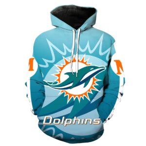NFL Miami Dolphins Men and Women 3D Hoodie Zip Hoodie NFL Miami Dolphins 3D Shirt Miami Dolphins 3D All Over Printed Shirt - 92fd22f41cd2