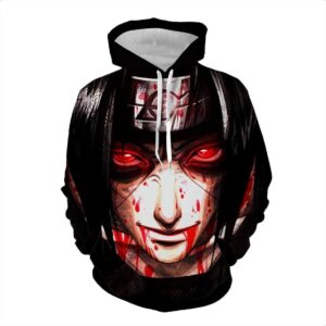 Naruto 3D Hoodie For Men Women All Over 3D Printed Hoodie ï¿½ Itachi Uchiha Blood 3D 3D Hoodie For Men Women All Over 3D Printed Hoodie ï¿½ Jacket - 4121bf89cdde