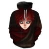 Naruto Gaara 3D Printed Hoodie/Zipper Hoodie - 65a06e3849a0