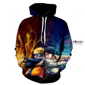 Naruto Naruto Uzumaki Uchiha Sasuke 3D Hoodie For Men Women All Over 3D Printed Hoodie - 92aa783bcb41