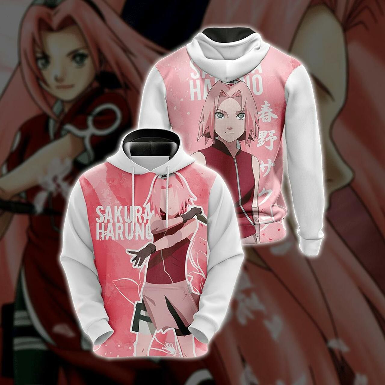 Naruto - Sakura Haruno Unisex 3D Hoodie All Over Print Hoodie1034 - 175ccef30678 Naruto - Sakura Haruno Unisex 3D Hoodie All Over Print Hoodie1034 - 175ccef30678