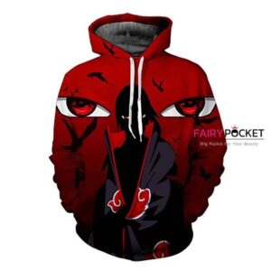 Naruto Uchiha Itachi Red 3D Hoodie For Men Women All Over 3D Printed Hoodie - af6505b624a9