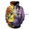 Naruto Uzumaki Naruto Uchiha Sasuke Half Orange and Half Purple 3D Hoodie For Men Women All Over 3D Printed Hoodie - d16f65133e4e