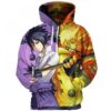 Naruto Vs Sasuke Pullover And Zippered Hoodies Custom 3D Graphic Printed 3D Hoodie All Over Print Hoodie For Men For Women - 6a4529117a35