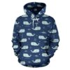 Narwhal Design Print Pullover 3D Hoodie For Men Women All Over 3D Printed Hoodie - a766bf363c0d