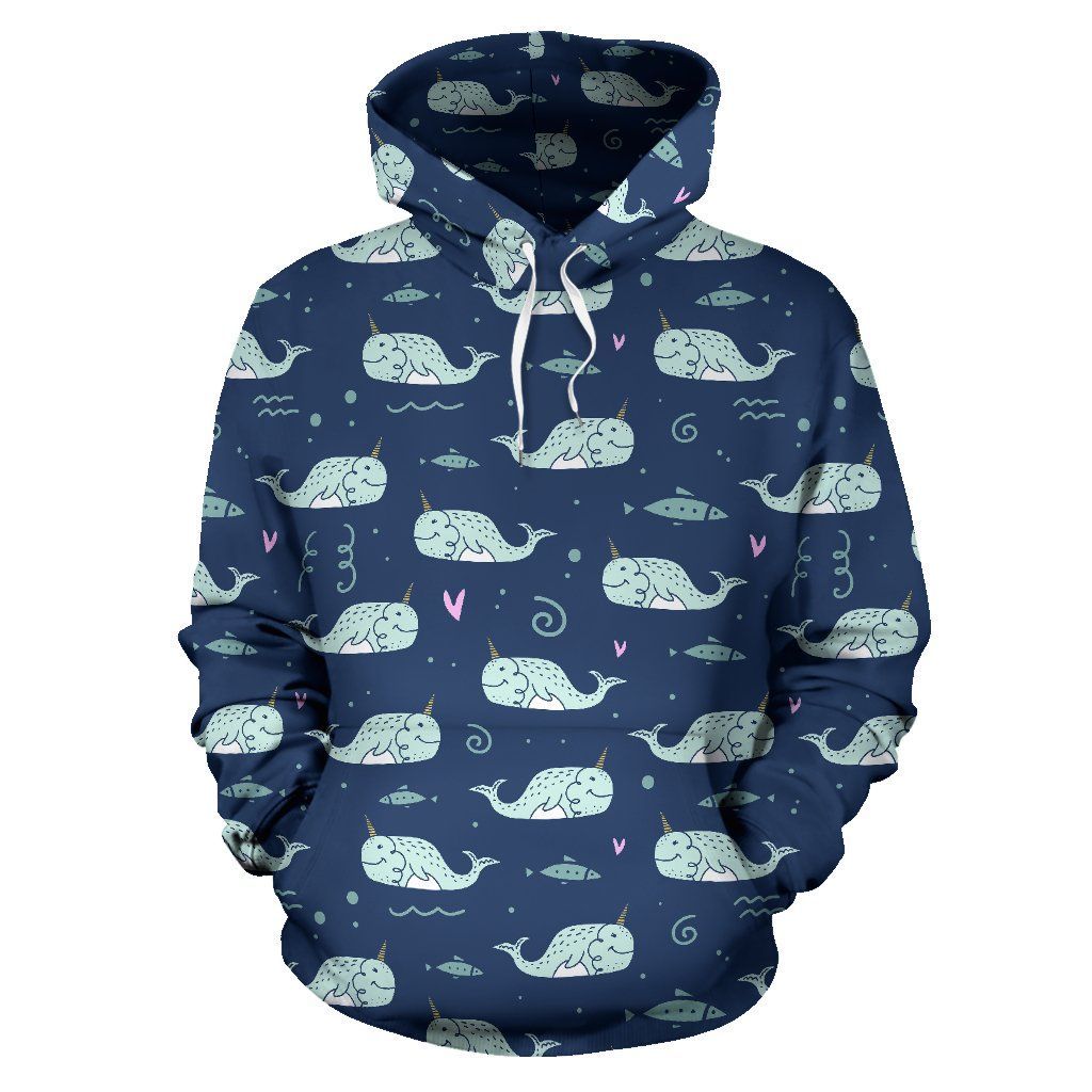 Narwhal Design Print Pullover 3D Hoodie For Men Women All Over 3D Printed Hoodie - a766bf363c0d Narwhal Design Print Pullover 3D Hoodie For Men Women All Over 3D Printed Hoodie - a766bf363c0d