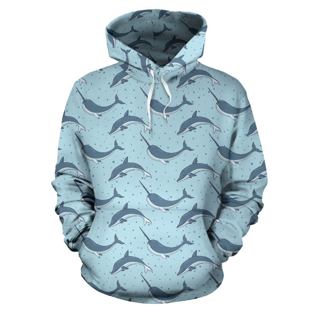 Narwhal Dolphin Print Pullover 3D Hoodie For Men Women All Over 3D Printed Hoodie - e3b4debaa5ac Narwhal Dolphin Print Pullover 3D Hoodie For Men Women All Over 3D Printed Hoodie - e3b4debaa5ac