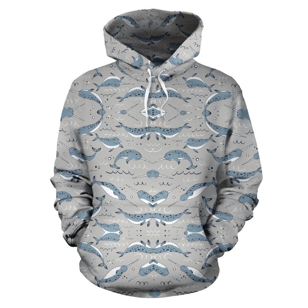Narwhal Pattern Print Pullover 3D Hoodie For Men Women All Over 3D Printed Hoodie - 00c0b807d09c Narwhal Pattern Print Pullover 3D Hoodie For Men Women All Over 3D Printed Hoodie - 00c0b807d09c