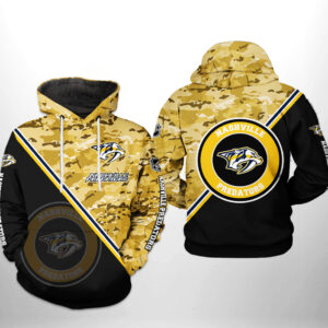 Nashville Predators NHL Camo Team 3D Printed Hoodie/Zipper Hoodie - a14d87707dd7