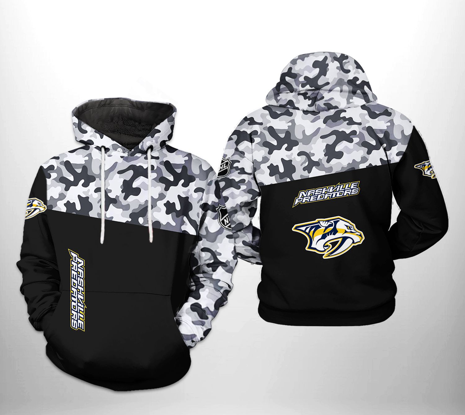 Nashville Predators NHL Camo Veteran 3D Printed Hoodie/Zipper Hoodie - 2dac35694224 Nashville Predators NHL Camo Veteran 3D Printed Hoodie/Zipper Hoodie - 2dac35694224