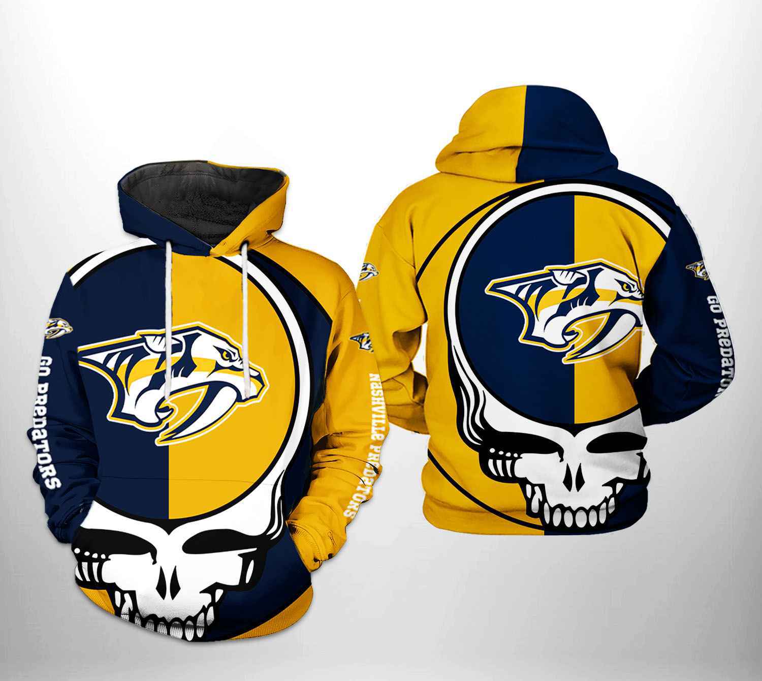 Nashville Predators NHL Grateful Dead 3D Printed Hoodie/Zipper Hoodie - 9fd127db7266 Nashville Predators NHL Grateful Dead 3D Printed Hoodie/Zipper Hoodie - 9fd127db7266