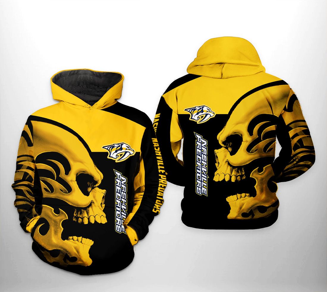 Nashville Predators NHL Skull 3D Printed Hoodie/Zipper Hoodie - 922ab9d38b8a Nashville Predators NHL Skull 3D Printed Hoodie/Zipper Hoodie - 922ab9d38b8a