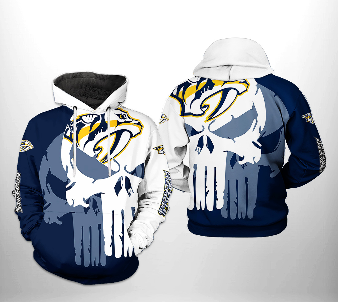 Nashville Predators NHL Team Skull 3D Printed Hoodie/Zipper Hoodie - e61a862c8d3b Nashville Predators NHL Team Skull 3D Printed Hoodie/Zipper Hoodie - e61a862c8d3b