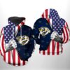 Nashville Predators NHL US FLag 3D Printed Hoodie/Zipper Hoodie - f2e36d44f8b9
