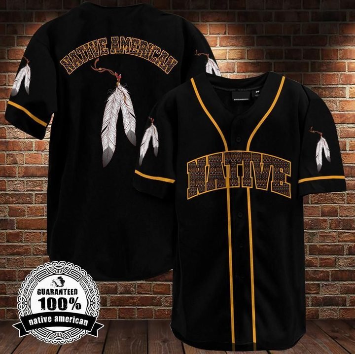 Native American Baseball Jersey Shirt Native American Baseball Jersey Shirt