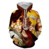 Natsu Dragneel Fairy Tail Brown & Yellow 3D 3D Hoodie For Men Women All Over 3D Printed Hoodies - 95fa86173698