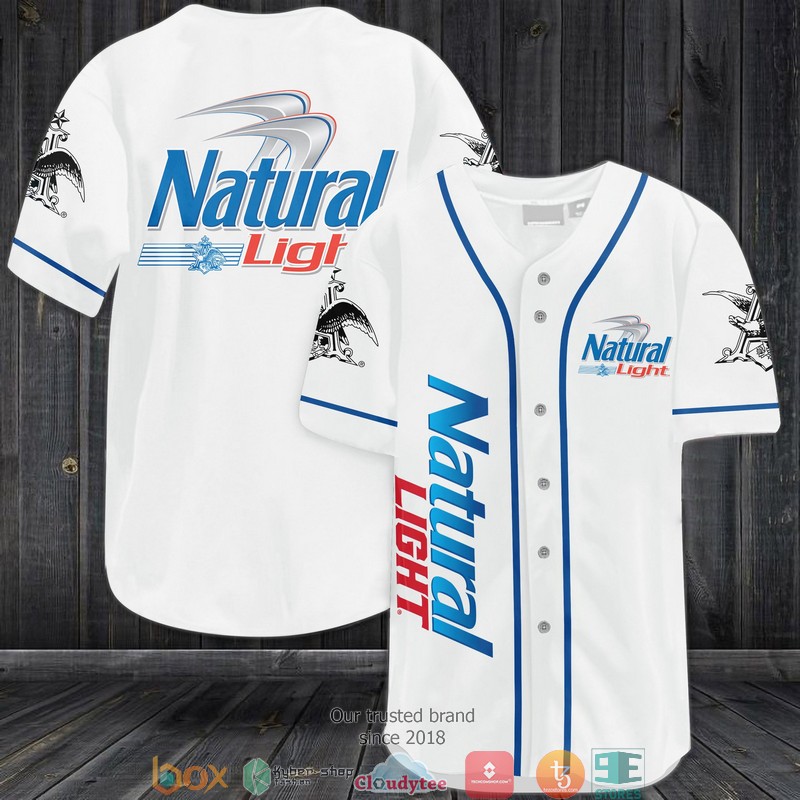 Natural Light Baseball Jersey Shirt Natural Light Baseball Jersey Shirt