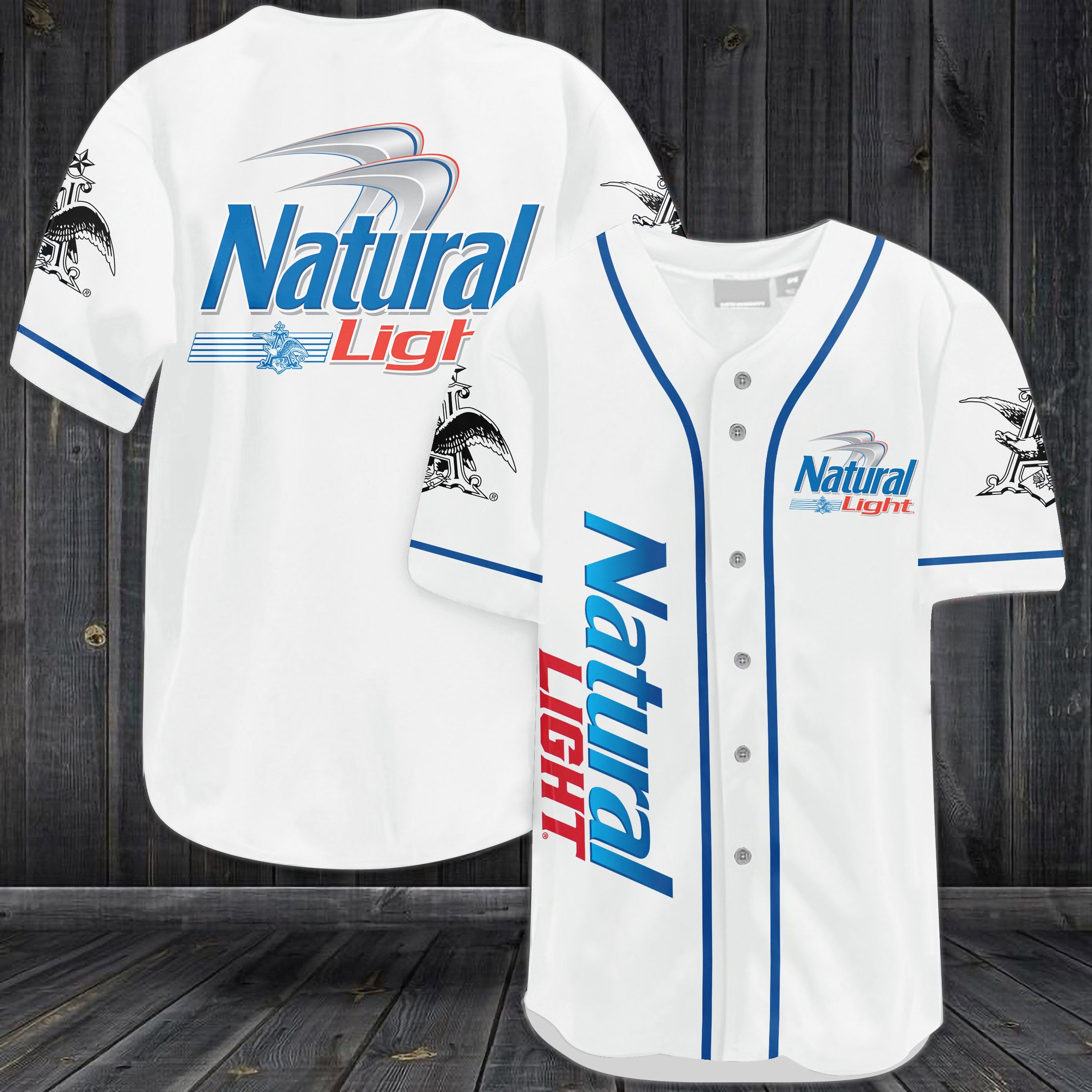 Natural Light Baseball Jersey Natural Light Baseball Jersey
