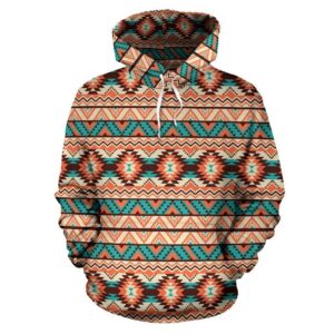 Navajo Western Style Print Pattern Pullover 3D Hoodie For Men Women All Over 3D Printed Hoodie - ff2ec6600b21