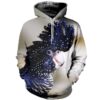 Navy Blue Parrot Pullover And Zip Pered Hoodies Custom 3D Parrot Graphic Printed 3D Hoodie All Over Print Hoodie For Men For Women - 3573ab21cf3c