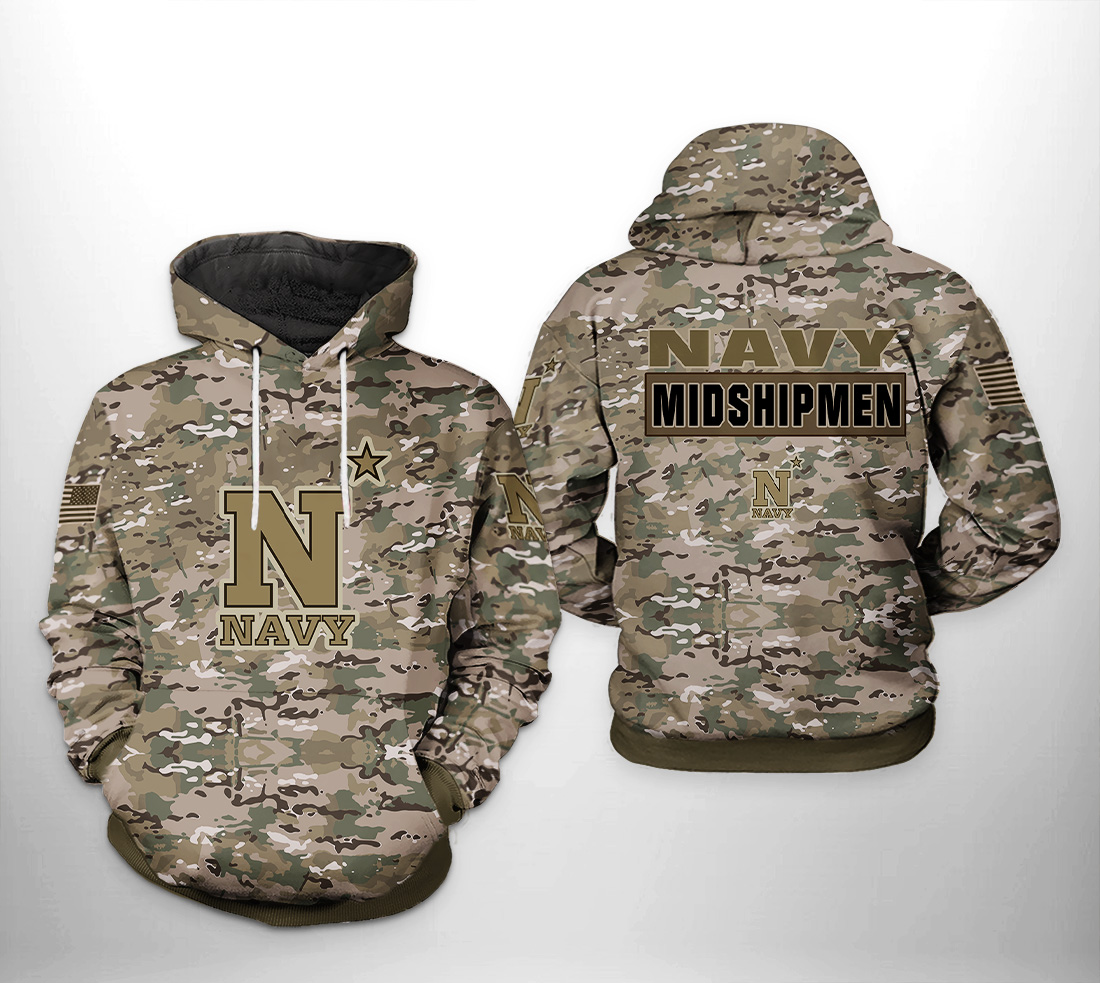 Navy Midshipmen NCAA Camo Veteran 3D Printed Hoodie/Zipper Hoodie - 0998fa8c3613 Navy Midshipmen NCAA Camo Veteran 3D Printed Hoodie/Zipper Hoodie - 0998fa8c3613