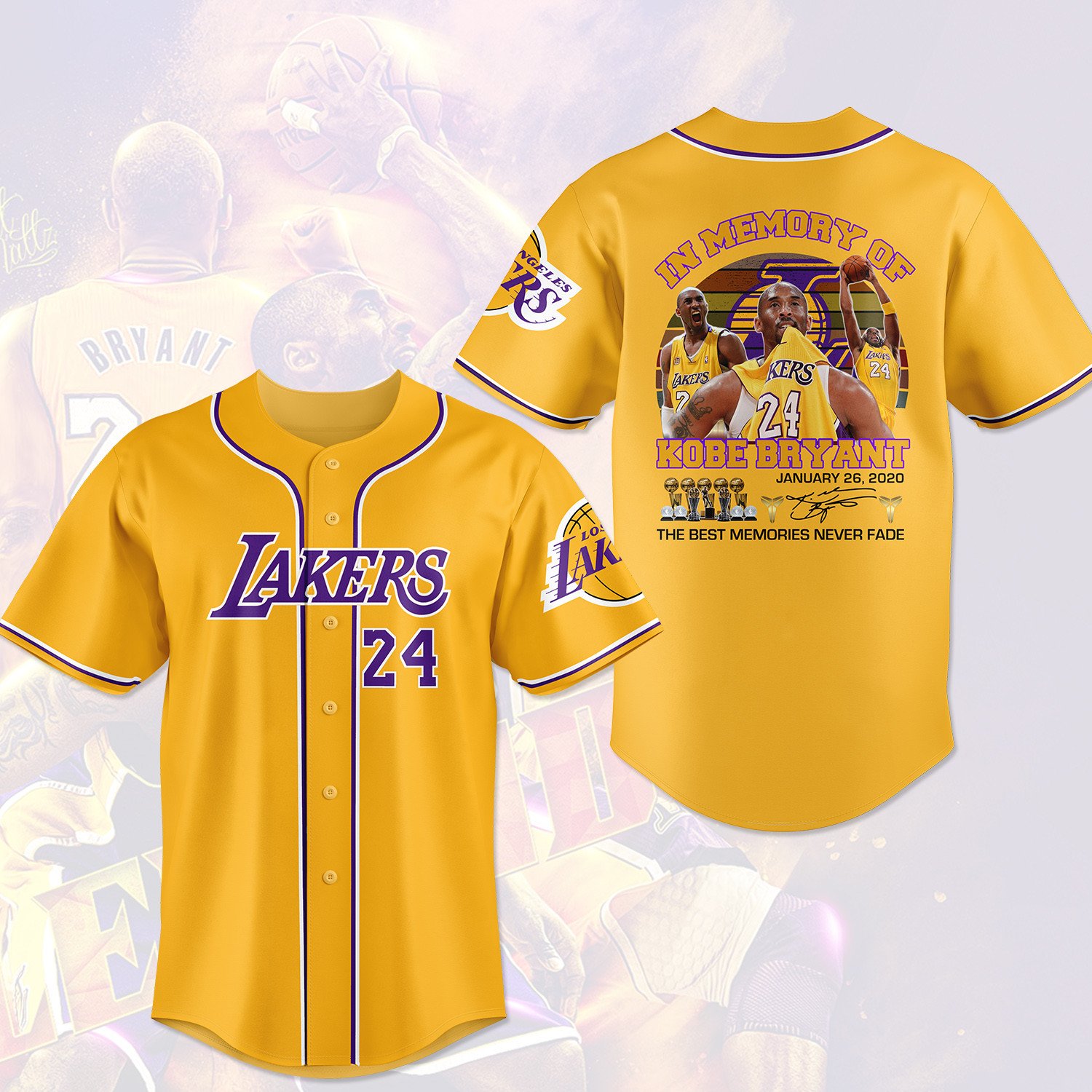 Nba Los Angeles Lakers Kobe Bryant Baseball Jersey Nba Los Angeles Lakers Kobe Bryant Baseball Jersey