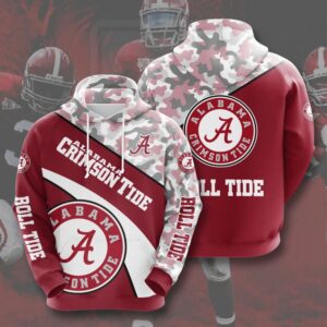 Ncaa- Alabama Crimson Tide 3d Hoodie Style 03 - 8e86306cabf6