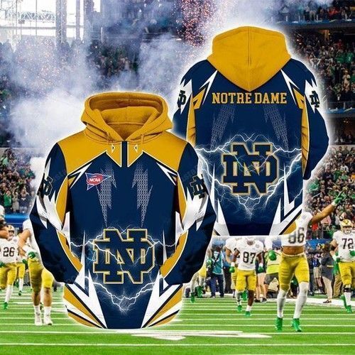 Ncaa Notre Dame Fighting Irish Lightning Pullover And Zippered Hoodies Custom 3d Graphic Printed 3d Hoodie All Over Print Hoodie For Men For Women - e5e166d71255 Ncaa Notre Dame Fighting Irish Lightning Pullover And Zippered Hoodies Custom 3d Graphic Printed 3d Hoodie All Over Print Hoodie For Men For Women - e5e166d71255