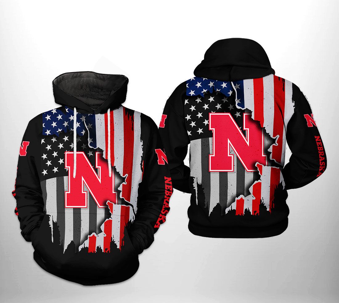 Nebraska Cornhuskers NCAA US Flag 3D Printed Hoodie/Zipper Hoodie - 01ab4986cfee Nebraska Cornhuskers NCAA US Flag 3D Printed Hoodie/Zipper Hoodie - 01ab4986cfee
