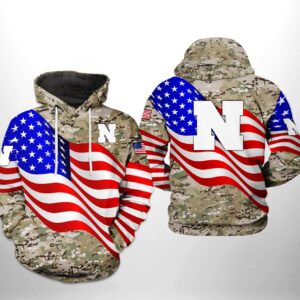 Nebraska Cornhuskers NCAA US Flag Camo Veteran 3D Printed Hoodie/Zipper Hoodie - 1846931ad2d7
