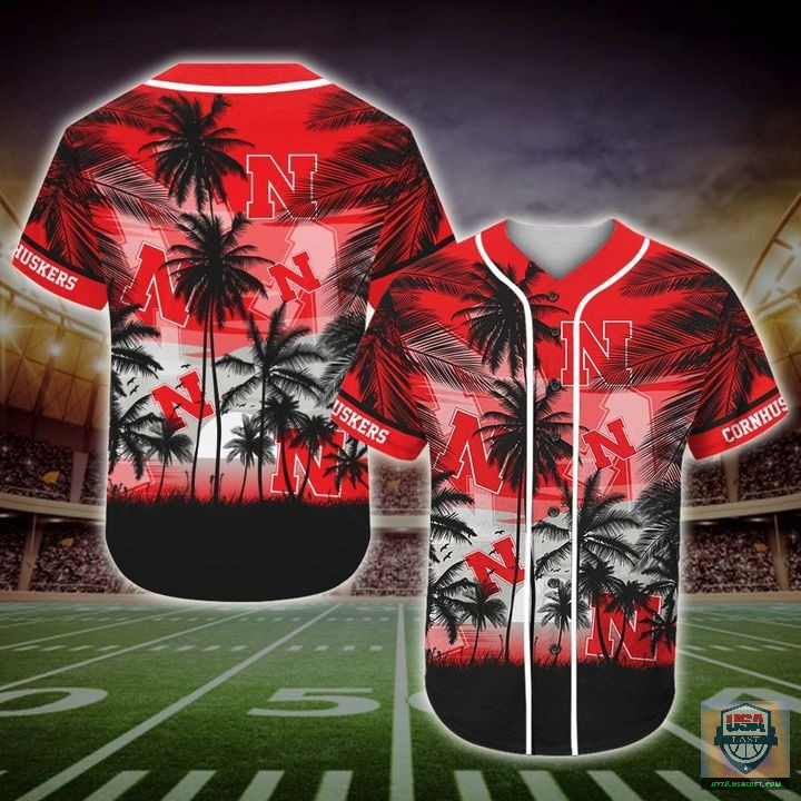 Nebraska Cornhuskers Ncaa Palm Tree Baseball Jersey Shirt Nebraska Cornhuskers Ncaa Palm Tree Baseball Jersey Shirt