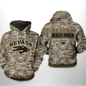 Nevada Wolf Pack NCAA Camo Veteran 3D Printed Hoodie/Zipper Hoodie - 6d1c5e08a8d8