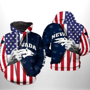 Nevada Wolf Pack NCAA US Flag 3D Printed Hoodie/Zipper Hoodie - 032bd783b61e