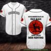 Never Underestimate An Old Man Who Loves Deer Hunting Baseball Jersey Shirt V2