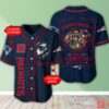 New England Patriots 3D Personalized Baseball Jersey Shirt
