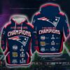 New England Patriots 3D Printed Hoodie/Zipper Hoodie - 580b7ef32f03