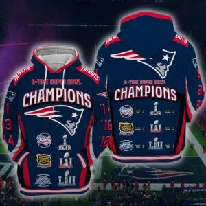 New England Patriots 3D Printed Hoodie/Zipper Hoodie - 580b7ef32f03