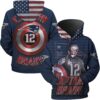 New England Patriots 3D Printed Hoodie/Zipper Hoodie - 6876a23bf323