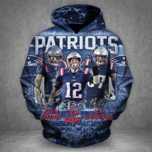 New England Patriots 3D Printed Hoodie/Zipper Hoodie - e01e872ed4e6