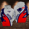 New England Patriots 3D Printed Hoodie/Zipper Hoodie - f41bc61f912e
