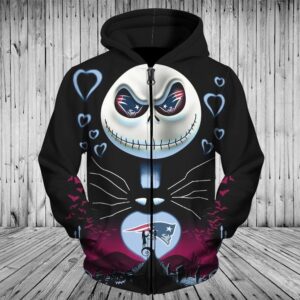 New England Patriots Hallowen Pullover And Zippered Hoodies Custom 3D Graphic Printed 3D Hoodie All Over Print Hoodie For Men For Women - b5626f83239f