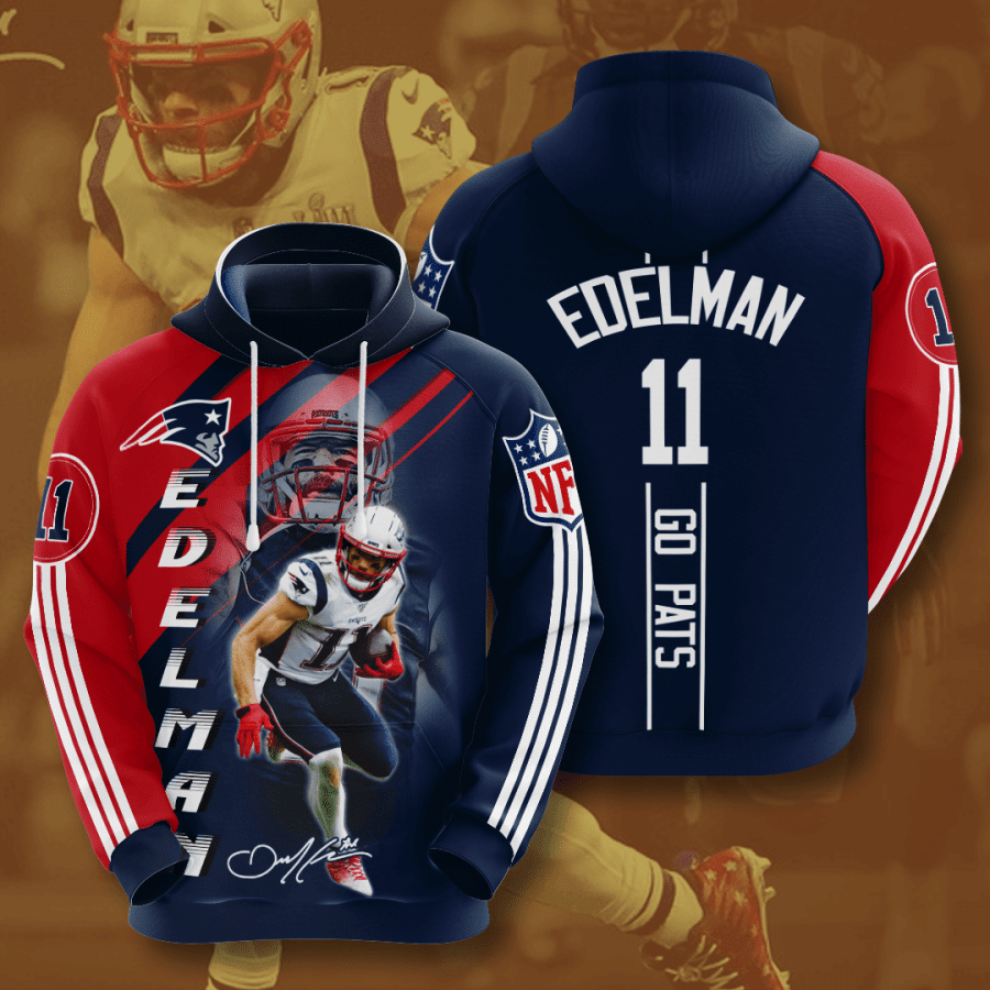 New England Patriots Julian Edelman 3D Hoodie Sweatshirt For Fans Men Women All Over Printed Hoodie - 3a7c1f5c411c New England Patriots Julian Edelman 3D Hoodie Sweatshirt For Fans Men Women All Over Printed Hoodie - 3a7c1f5c411c