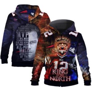 New England Patriots King Of North Pullover And Zippered Hoodies Custom 3D Graphic Printed 3D Hoodie All Over Print Hoodie For Men For Women - 2fc7d550ecc1