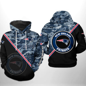 New England Patriots NFL Camo Team 3D Printed Hoodie/Zipper Hoodie - 10d107a9ea72