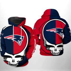 New England Patriots NFL Grateful Dead 3D Printed Hoodie/Zipper Hoodie - bfcd5173835b