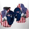 New England Patriots NFL US Flag Team 3D Printed Hoodie/Zipper Hoodie - 87c52d4d8078